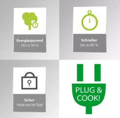 CASO ProGourmet 2100 Induktionskochplatte Mobil, Smart Control 2100 Watt, 4 Direkt- Und Warmhaltefunktion 60-240°C, Überhitzungsschutz, Glaskeramik -Smart Kitchen Store 24a938aa56eda5075007f8514d5aac94