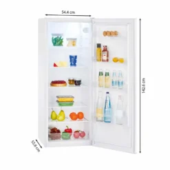 Bomann VS 7339 Vollraumkühlschrank, 242 Liter Nutzinhalt, Temperaturbereich: 0°C +8°C, Türanschlag Rechts, Wechselbar, Weiß -Smart Kitchen Store 24ab53df8092ca6d718baac47f45abcb