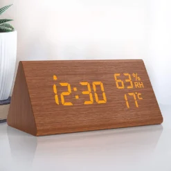 Wecker Digitaler LED Wecker Uhr Holz,mit Sprachsteuerung/Datum/Temperatur Und Luftfeuchtigkeit, Braun 12 Wecker Digitaler LED Wecker Uhr Holz,mit Sprachsteuerung/Datum/Temperatur Und Luftfeuchtigkeit, Braun -Smart Kitchen Store 255640941f634b6c1f3892cb907bc7fb