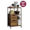 SoBuy FKW111-PF Küchenwagen Servierwagen Beistellwagen Rollwagen Teewagen Barwagen Küchenregal Mit Rollen BHT Ca.: 53x89x37cm 1 SoBuy FKW111-PF Küchenwagen Servierwagen Beistellwagen Rollwagen Teewagen Barwagen Küchenregal Mit Rollen BHT Ca.: 53x89x37cm -Smart Kitchen Store 25956b8edc2c8c5321c62c8838f83d68
