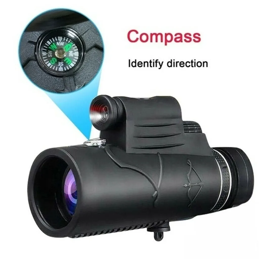 12x50 HD Monokular Teleskop Infrarot Fernrohr Mit Laser Taschenlampe Kompass Funktion 6 12x50 HD Monokular Teleskop Infrarot Fernrohr Mit Laser Taschenlampe Kompass Funktion – Bild 4