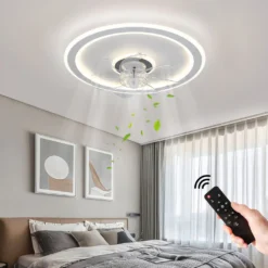 Deckenventilator Mit Beleuchtung Und Fernbedienung 54W LED Leise Deckenleuchte Ventilator Mit Dimmbar Timer Einstellbare Windgeschwindigkeit Für Wohnzimmer Esszimmer Schlafzimmer 47CM 11 Deckenventilator Mit Beleuchtung Und Fernbedienung 54W LED Leise Deckenleuchte Ventilator Mit Dimmbar Timer Einstellbare Windgeschwindigkeit Für Wohnzimmer Esszimmer Schlafzimmer 47CM -Smart Kitchen Store 261ab1eb766da22c5aec95181b9a1b31