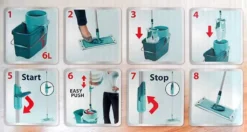 LEIFHEIT Bodenwischerset Clean Twist System Evo -Smart Kitchen Store 264f10348e2aabc34d5d5c987e13b95e