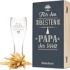 Leonardo Weizenglas Mit Gravur - Bester Papa Der Welt - Geschenk Für Papa Ideal Als Vatertagsgeschenk 0,5l Bierglas Weizenbierglas Als Geburtstagsgeschenk Für Männer Als Geschenkset -Smart Kitchen Store 26b3bd91b02dfb445c32c01c937da7d0