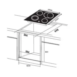 PKM Einbauherdset Backofen Glaskeramik Kochfeld Herdset BIC7 GK IX4 - 76L -Smart Kitchen Store 26c283e14129baf4e193059a836a0430