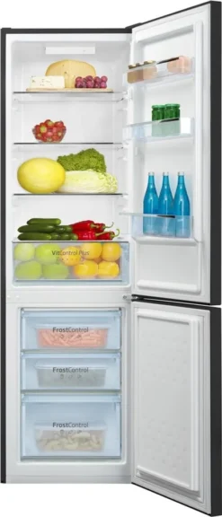 Amica - KGCL 387 150 S - Kühl-Gefrierkombination - Schwarze Edelstahloptik -Smart Kitchen Store 275adbaacfd3599458ea8675922c91ec