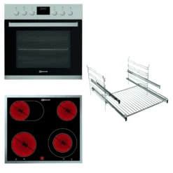 Bauknecht HEKO STAR 5 EX Einbau-Herd-Set Pyrolyse Pizza-Funktion Display EEK: A