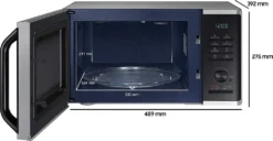 SAMSUNG MG23K3515AS Mikrowelle Mit Grill, 800 W, 23 L Garraum, Edelstahl -Smart Kitchen Store 2aa66f783d64eae206335d7717420c22