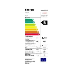Bosch Serie 6 WKD28542FF, Frontlader, Integriert, Weiß, Links, Tasten, Drehregler, Edelstahl -Smart Kitchen Store 2aae4fa550b542433c8f26b87a632041