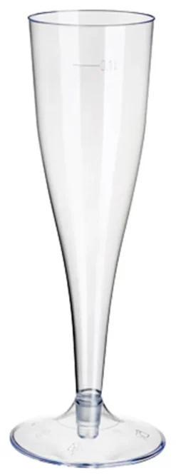 PAPSTAR Kunststoff-Sektglas 0,1 L Glasklar 10 Stück