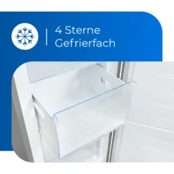 Exquisit Gefrierschrank GS230-010E Inoxlook | Standgerät | 165 L Volumen | Inoxlook -Smart Kitchen Store 2bd8fdeed55c0fed626fa031b2d92318