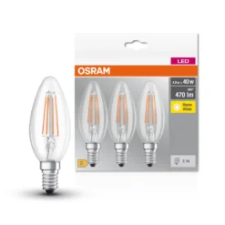 OSRAM LED Base Filament CLB40 4W/827 E14 | 4W/827 KLAR 470LM E14 M3 -Smart Kitchen Store 2d4159d2c45063726bd94ee258f425c0