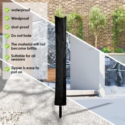 EINFEBEN Waeschespinne Wäschespinnen Schutzhuelle Waescheschirm Wasserdichte Wetterfest Stabilem Stoff Huelle Waeschespinne Fuer Waeschespinne Abdeckung Extrem Wasserabweisendes Und UV Schuetzendes Material(168 X 28cm) -Smart Kitchen Store 2dc717379d0dfc5d5a52d4031e92225f