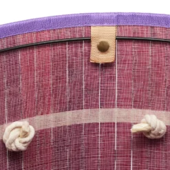 Relaxdays 1 X Wäschekorb Bambus Rund Violett -Smart Kitchen Store 2dc896d5ef70fed77fb50577d5d4cc49