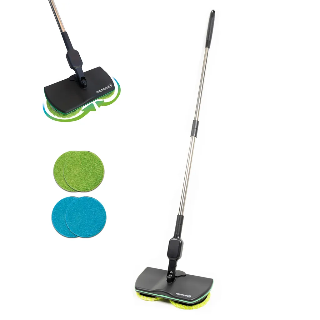 Starlyf® Powertwin Mop - Drahtloser Rotierender Etelektrischer Mop, Elektrischer Akku-Besen - Wischt, Schrubbt & Poliert – Aus Der TV Werbung 3 Starlyf® Powertwin Mop - Drahtloser Rotierender Etelektrischer Mop, Elektrischer Akku-Besen - Wischt, Schrubbt & Poliert – Aus Der TV Werbung