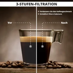 Haysen & Clarvis 8er Pack AquaClear Wasserfilter Für Saeco Und Philips Kaffeevollautomat AquaClean CA6903/10 CA6903/22 CA6903 Kalkfilter, WES040 -Smart Kitchen Store 2ebd1f898f1faca4b6ca4e34166a23d5