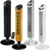 KESSER Turmventilator FERNBEDIENUNG Ventilator LED Display Standventilator Klimaanlage, Farbe:Weiß -Smart Kitchen Store 2f7edb62dfbcc3a66be92a0ab8b618f1