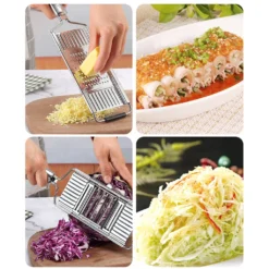 4-fach Gemüsehobel Mit 3 Zusätzlichen Einsätzen. V-Schneider, Julienneschneider Und Parmesanreibe. -Smart Kitchen Store 2f8c813d99dce82b3dfbc1483e8e0978