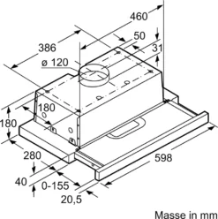 Bosch Serie 4 DFT63AC50 - 360 M³/h - Abluft/Umluft - E - D - D - 68 DB -Smart Kitchen Store 2f992865bab933d944cfe3f7b13d831c