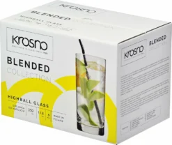 KROSNO Blended Longdrinkgläser, 6er-Set, 350 Ml -Smart Kitchen Store 3003dc772b502875c92dccbeaf1164bc
