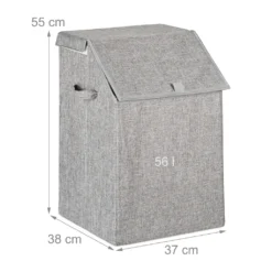 Relaxdays Faltbarer Wäschekorb -Smart Kitchen Store 304727681c5fc815023bcb7f4643d17b