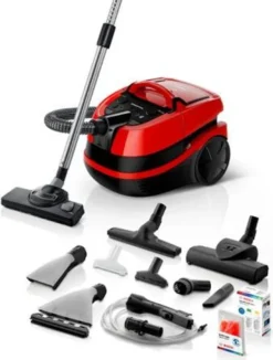 Bosch Staubsauger BWD421PET, 2100 W, Hepa-Filter, Turbobürsten Und Matratze, Elektronische Leistungsregelung, Rot / Schwarz 16 Bosch Staubsauger BWD421PET, 2100 W, Hepa-Filter, Turbobürsten Und Matratze, Elektronische Leistungsregelung, Rot / Schwarz -Smart Kitchen Store 30777910c395e243ab3bb271e20d5d6b