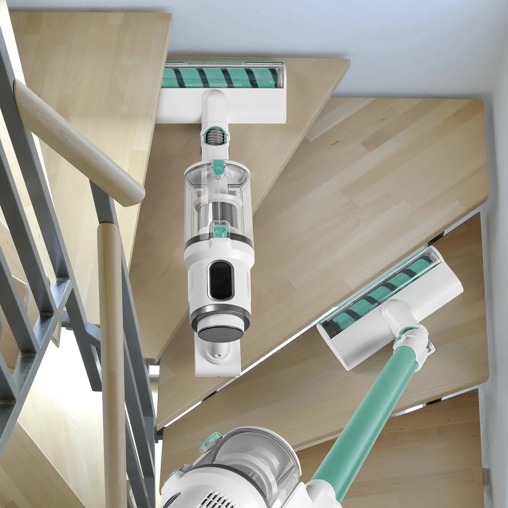 MAXXMEE Akku-Zyklon-Staubsauger Mit Schmutzgraderkennung - Weiß/grün Staubsauger Beutellos Sauger Akku Zyklon Bodenstaubsauger Kabellos Boden 60min 10 MAXXMEE Akku-Zyklon-Staubsauger Mit Schmutzgraderkennung - Weiß/grün Staubsauger Beutellos Sauger Akku Zyklon Bodenstaubsauger Kabellos Boden 60min – Bild 8