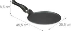 Relaxdays Crêpespfanne Aluguss Schwarz 25 Cm -Smart Kitchen Store 315d8f0806f8ba9c3268eaad74b53ca4