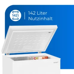 Exquisit Gefriertruhe GT150-E-040E Weiss | Standgerät | 145 L Volumen | Weiß -Smart Kitchen Store 32c9a56eba987ae5e073beaf63ca89be