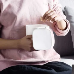 Mini Desktop Mülleimer Mit Deckel Clamshell Papierkorb Lagereimer Abfalleimer Weiß -Smart Kitchen Store 32ecb7dbdef4750e5cabfbe91a02ceae