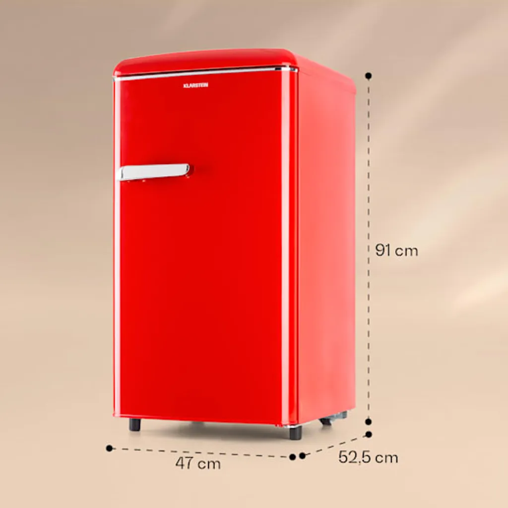 Klarstein Laika 60L Gefrierschrank , 60 Liter , 4-Sterne-Gefrierfach , 3 Schubladen , Temperatur: -18 Bis 0 °C , 5-stufiger Thermostat , 41 DB , Retro-Look 8 Klarstein Laika 60L Gefrierschrank , 60 Liter , 4-Sterne-Gefrierfach , 3 Schubladen , Temperatur: -18 Bis 0 °C , 5-stufiger Thermostat , 41 DB , Retro-Look – Bild 6