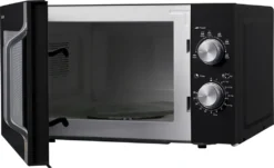 Sharp R204BA Solo-Mikrowelle 6 Leistungsstufen - 800 Watt Leistung Schwarz/Silber -Smart Kitchen Store 3376254c22f18d113da40265a49a5864