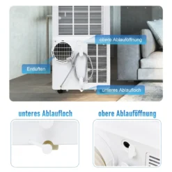 Merax 4in1 Mobile Klimagerät 12000 BTU Klimaanlage Mit Fernbedienung Und APP-Steuerung (WiFi), Klimaanlage Mit Ventilationsfunktion + Kühlen + 24h-Timer Für Räume Bis 100 M³[EEK A] -Smart Kitchen Store 3377f622f6f31c434ded6a447f82304e