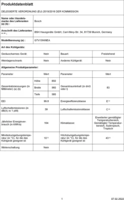 Bosch Serie 2 GTV15NWEA Gefrierschrank 83 Liter 3 Gefriergut-Schubladen 14 Bosch Serie 2 GTV15NWEA Gefrierschrank 83 Liter 3 Gefriergut-Schubladen -Smart Kitchen Store 3428e123cde4b6228f6dcd13ae4defcb