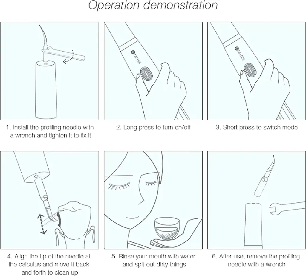 DR.BEI YC2 Ultraschall-Scaler IPX7 Wasserdichter Zahnsteinentferner Mit 3 Modi / LED-Zusatzscheinwerfer Tragbarer Wiederaufladbarer Zahnstein-Zahnsteinschaber Elektrischer Plaque-Entferner Zahnflecken-Reinigungswerkzeug Fuer Erwachsene 13 DR.BEI YC2 Ultraschall-Scaler IPX7 Wasserdichter Zahnsteinentferner Mit 3 Modi / LED-Zusatzscheinwerfer Tragbarer Wiederaufladbarer Zahnstein-Zahnsteinschaber Elektrischer Plaque-Entferner Zahnflecken-Reinigungswerkzeug Fuer Erwachsene – Bild 11
