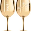 Moet & Chandon Champagne Champagner Glas Gläser Set - 2er Set Gold -Smart Kitchen Store 357f9256e8a243f1a1d2d3e322b6684f