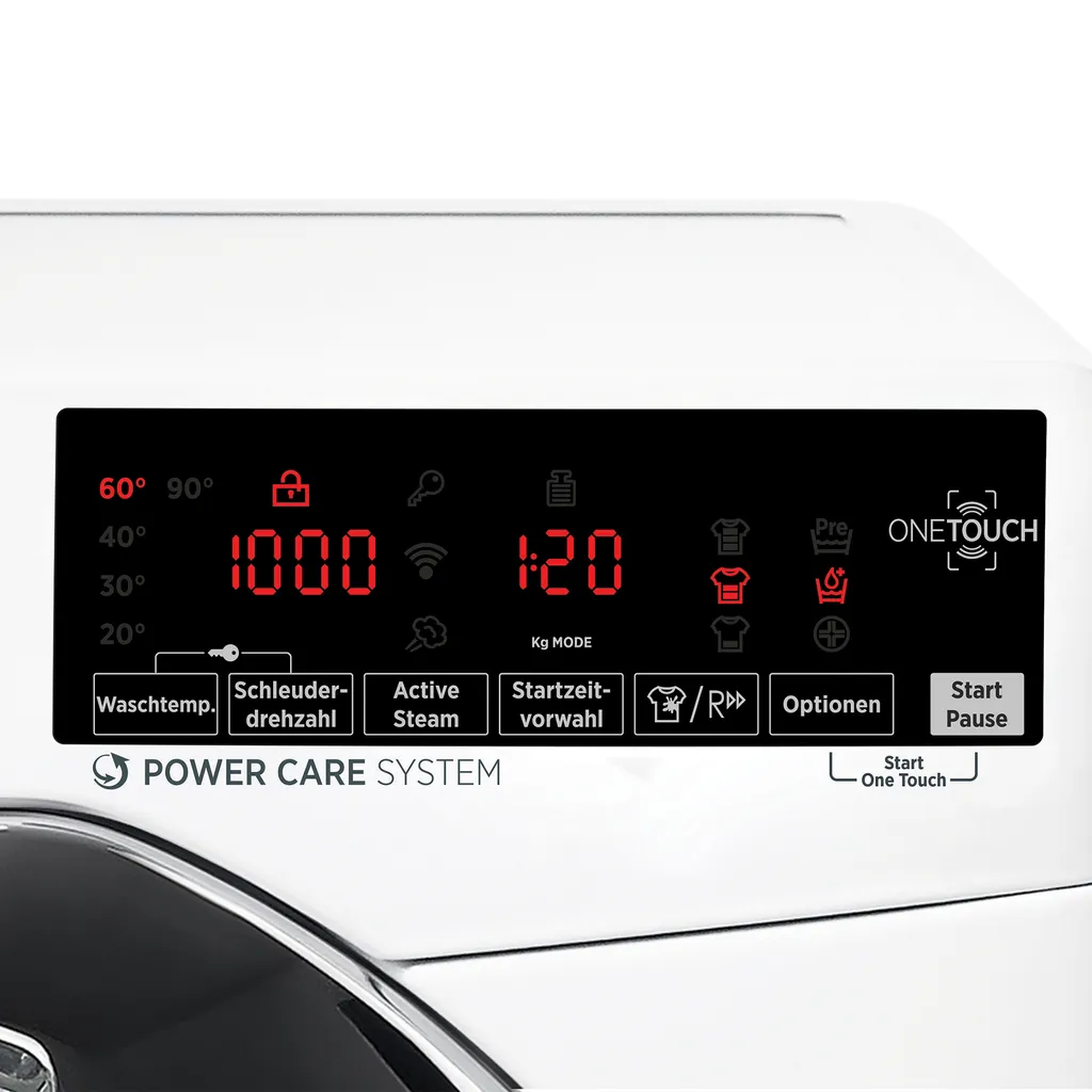 Hoover H3WS4Q37TAMCE-84 Frontlader Waschmaschine H-WASH 300 PLUS Dampf-Funktion 5 Hoover H3WS4Q37TAMCE-84 Frontlader Waschmaschine H-WASH 300 PLUS Dampf-Funktion – Bild 3