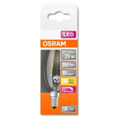 Osram LED Leuchtmittel Superstar Cassic B E14 2,8W Warmweiß, Dimmbar, Klar -Smart Kitchen Store 3917b158a37893feb0d6672614130087