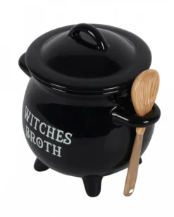 Schwarze Hexenkessel Suppenschale Mit Hexenbesen Als Löffel -Smart Kitchen Store 39922aab9296bafbc46a8cd13f1ff416
