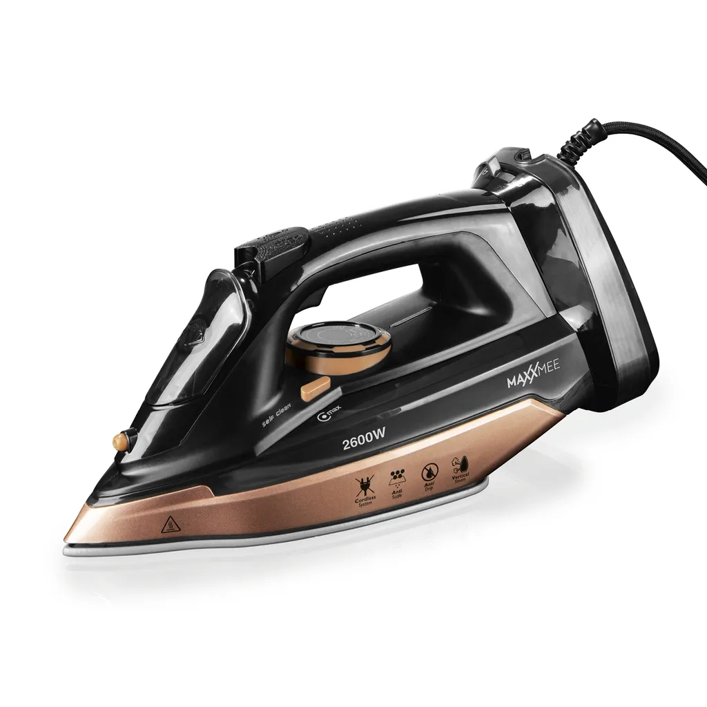 MAXXMEE Dampfbügeleisen - Mit Tropfstopp-, Antikalk- Und Selbstreinigungsfunktion Dampfbügeleisen Bügeleisen Kabellos Antikalk Selbstreinigung Tropfstop Keramik 4 MAXXMEE Dampfbügeleisen - Mit Tropfstopp-, Antikalk- Und Selbstreinigungsfunktion Dampfbügeleisen Bügeleisen Kabellos Antikalk Selbstreinigung Tropfstop Keramik – Bild 2
