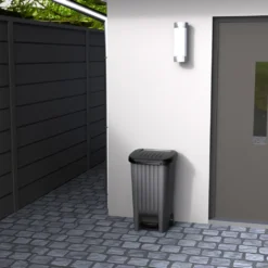 Mülleimer Outdoor 90 L Anthrazit/schwarz Mit Pedal Und Rädern -Smart Kitchen Store 3b29b11abf6692ebd077a93d18481c6b