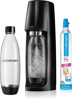Sodastream Wassersprudler EASY Incl. PET-Flasche 1 L Und 1 Co²-Kohlensäurezylinder, Schwarz