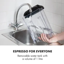 Espressionata Gusto Espressomaschine 1100W 15 Bar Druck Schwarz -Smart Kitchen Store 3b9f87a6b40ea75c2365c98835781beb