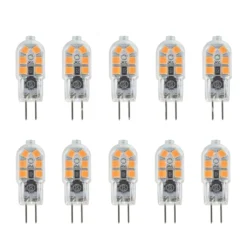 10x G4 3W LED Glühbirne Warmweiß AC/DC 12V Birne Leuchtmittel Warmes Licht LEDs