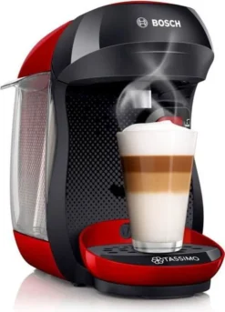 TASSIMO Kaffeekapselmaschine Happy TAS1003, Rot -Smart Kitchen Store 3bfe5c993513113552902c8086d0bb50