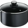 Tefal G2554602, 5 L, Rund, Schwarz, Aluminium, Titan, Keramik, Gas, Halogen, Induktion, Versiegelte Platte