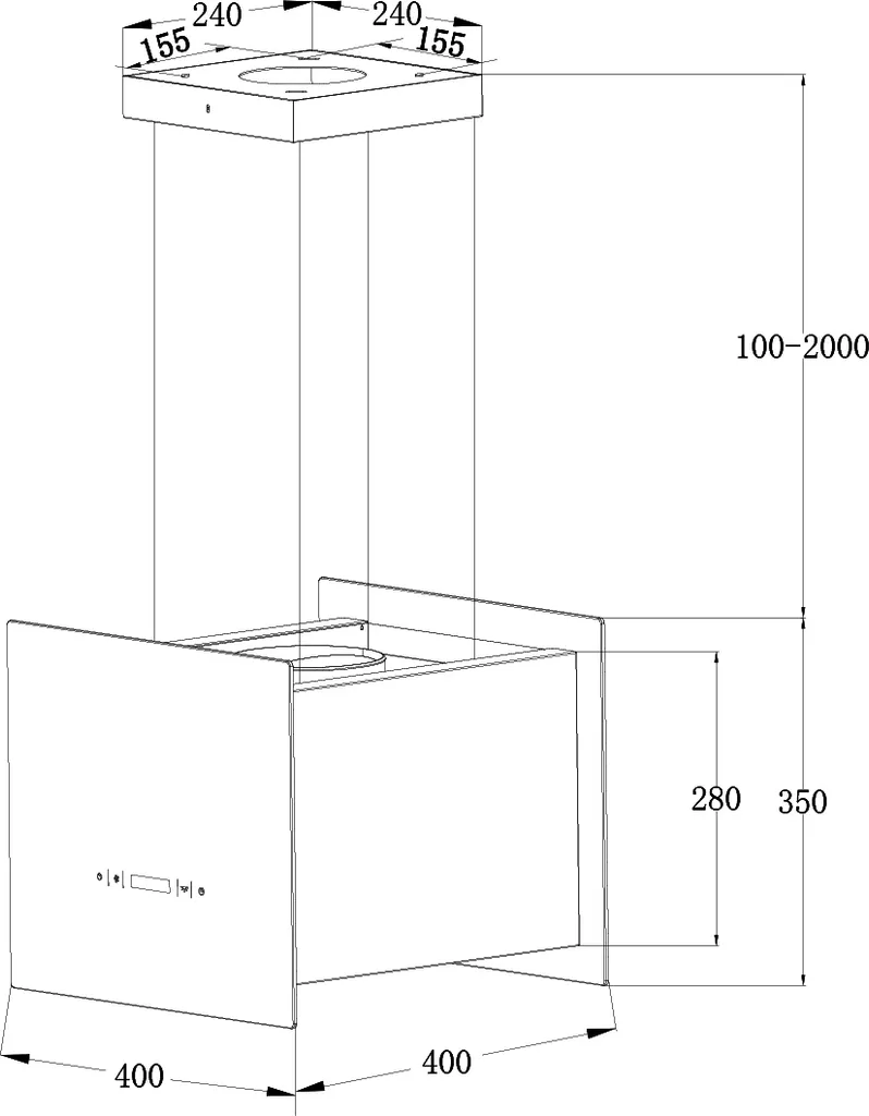 Dunstabzugshaube 40cm BOX400W 9 Dunstabzugshaube 40cm BOX400W – Bild 7