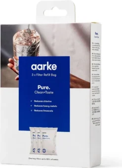 AARKE Wasserfilter Nachfüllbeutel Pure 3er-Pack Für Bis Zu 3 X 120 L Wasser -Smart Kitchen Store 3df1642e8ba18caef237df6c9e435748