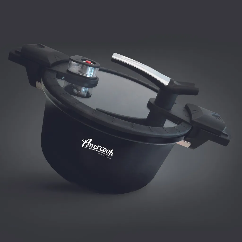 AMERCOOK Fresh Cooker Kochtopf Niederdrucktopf 24 Cm - Universal-Topf Für Alle Herdarten Kochtopf - Induktionsgeeigneter Kochtopf Energiespartopf - Kochtopf Vitaminschonend Schnellkochtopf Mit Ventil 11 AMERCOOK Fresh Cooker Kochtopf Niederdrucktopf 24 Cm - Universal-Topf Für Alle Herdarten Kochtopf - Induktionsgeeigneter Kochtopf Energiespartopf - Kochtopf Vitaminschonend Schnellkochtopf Mit Ventil – Bild 9