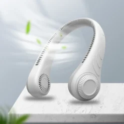 2000mah Persönlicher Nackenventilator, Hals Fan, Wiederaufladbare Ice Freihändiger Tragbarer Ventilator Weiß -Smart Kitchen Store 3ed6714cc68a382d3e5ec672cc603b3e